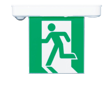 Đèn LED hướng dẫn thoát nạn có tiếng nói và đèn chớp treo trần hai mặt to KTC (KTel) Hàn quốc (KFI) Tân Viễn Cảnh